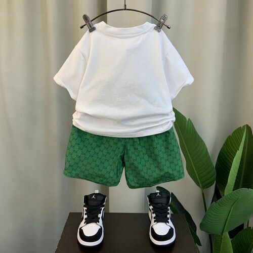 Baby Girl Boy Clothes Summer Children Bear Print Top and Bot