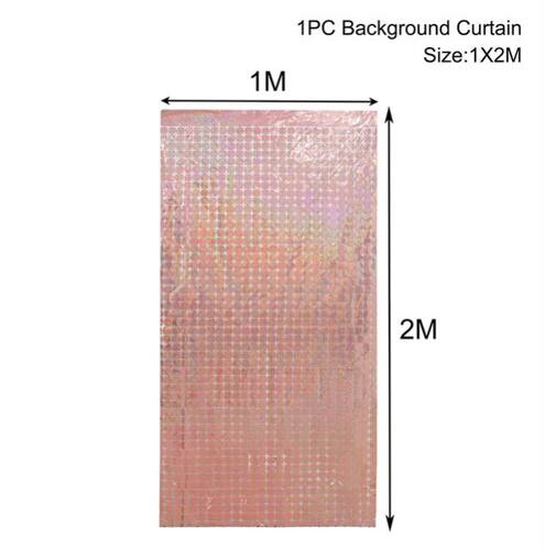 Party Background Curtain Sequin Backdrop Wedding Decor Baby
