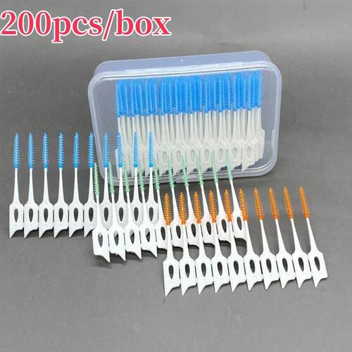 20-200pcs Interdental Silicone Brush Between Teeth Silicone