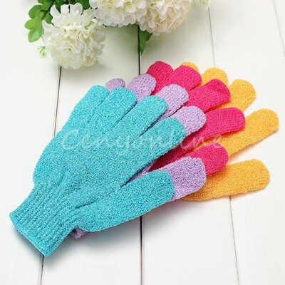 New Exfoliating Bath Shower Skin Body Scrub Gloves Unique We