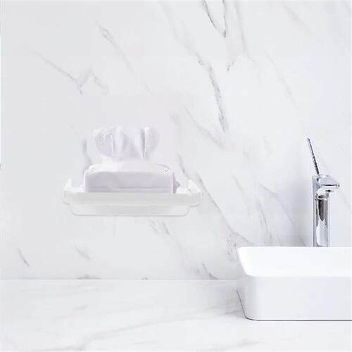 Punch Free Tissue Box Wall Mounted Toilet Paper Holder