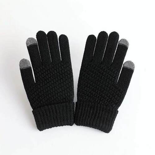 Womens Cashmere Knitted Winter Gloves Women Autumn Winter Wa