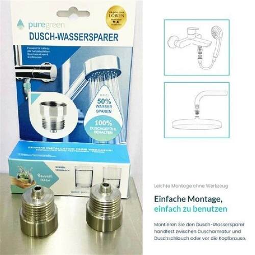 2Pcs Shower Water Saver Universal G1/2 Flow Control for