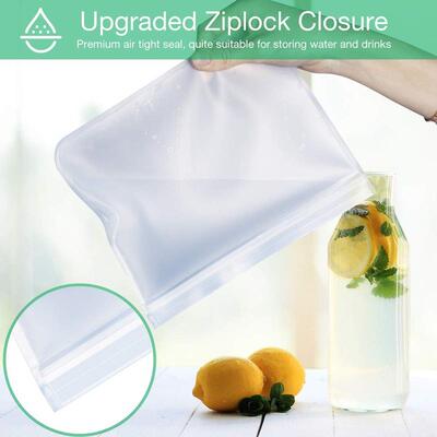 PEVA Food fruit Storage Bag Reusable Leakproof Freezergallon