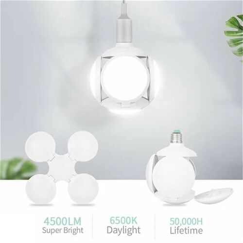 40W 120LED E27 Garage Light Bulb Deformable Ceiling Fixture