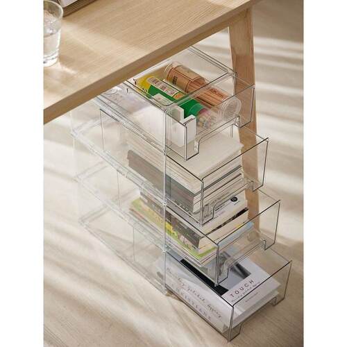 drawer type desktop storage box student dormitory stationery