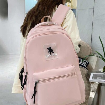 Schoolbag Simple Fashion Dazu Senior high school Casual Back