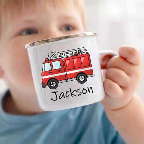 Personalized Mug for Kids Hot Chocolate Car with Name Mug fo