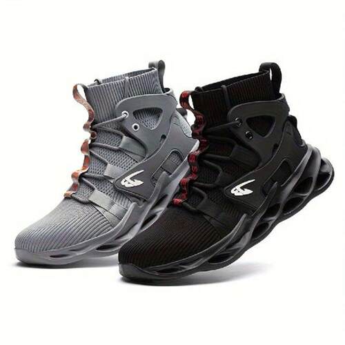 Plus Size Mens High Top Blade Type Steel Toe Puncture