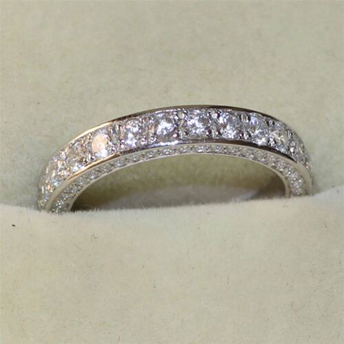 Huitan Simple Women Wedding Party Finger Rings Dazzling Cubi