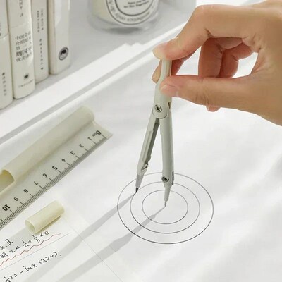 3 in 1 Compass Geometry Set with Ruler Pencil Kawaii Multifu