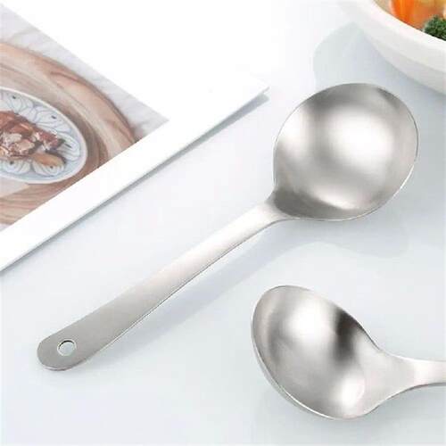 2pcs Kitchen Tableware 304 Stainless Steel Soup Ladle