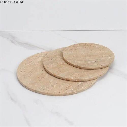 Wabi-sabi modern light luxury natural marble dessert tray