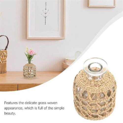 Woven Vase Handmade Cane Decorative Aromatherapy Bottle