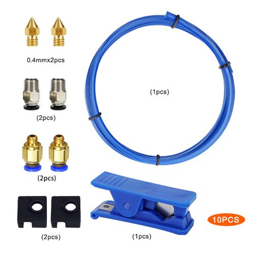 10Pcs 3D Printer Kit Bowden Tubing 1m PTFE Tube Pneumatic Co