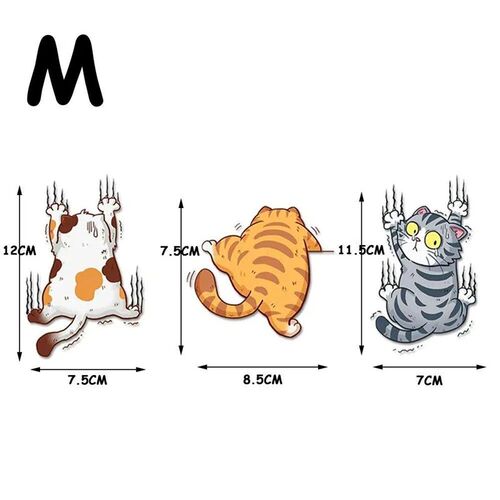 3pcs / Set Cute Pet Cat Car er Climbing Cats Animal Styling