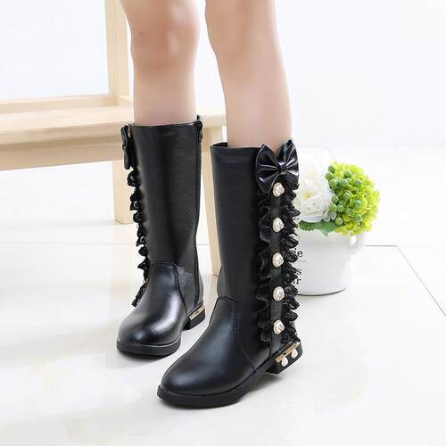 Girls Boots 2025 Korean Childrens High Boots Large Childre