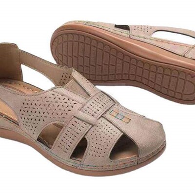 ~Summer sands flat heel round head solid color retro low top