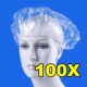 Caps Shower Hat Clear Cap 100pcs Bathing Disposable