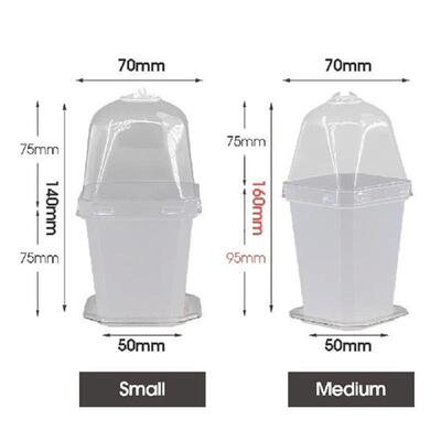 4 Sizes Plant Nursery Seedling Cup Kit with Warmer Cover