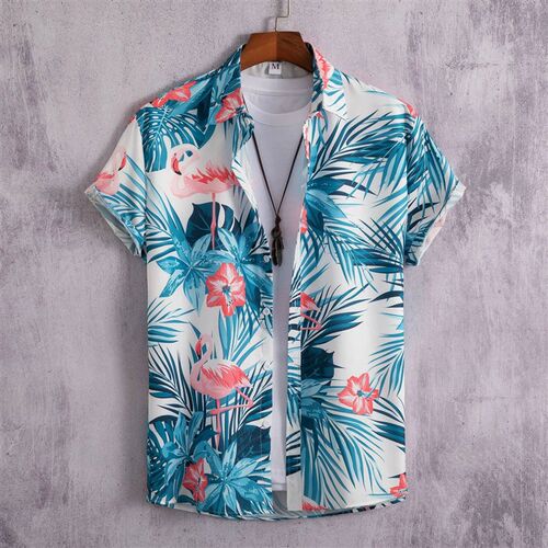 Mens Hawaiian Shirts For Men Short Sleeve 3D Printed Shirt