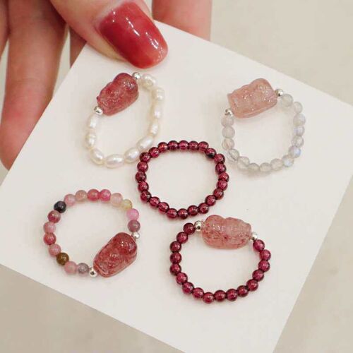 Natural Crystal Pearl Tourmaline Strawberry Crystal Color-fr