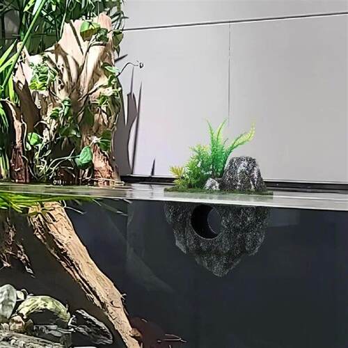 Aquarium Suspended Rock Floating Stone Decoration Fish Cave