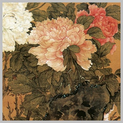 清 马逸 国色天香图 古山水风景人物国画 高清 艺术微喷 装饰画