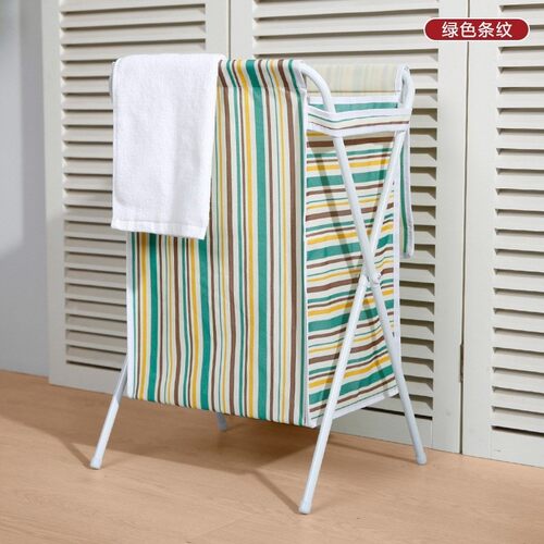 Iron Folding laundry storage basket hamper toy clothes box