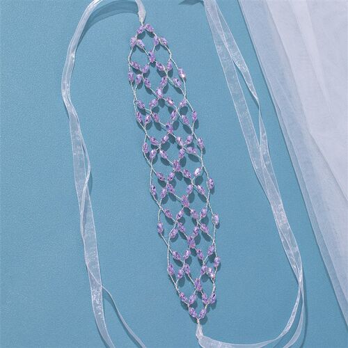 Pearl Headband Soft Chain Net Hairbands for Bride Wedding Pa