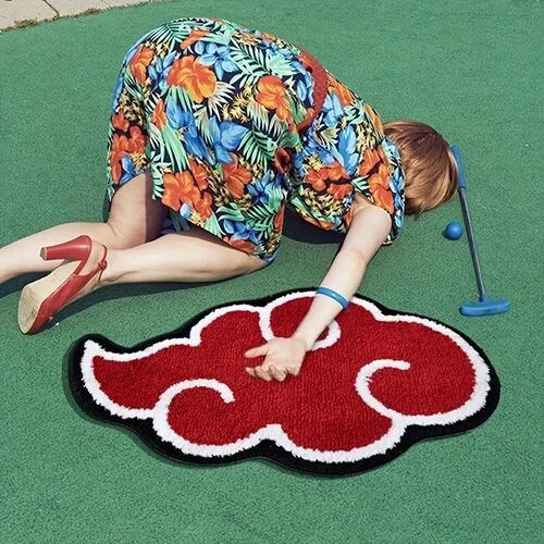 Cartoon Red Cloud Door Mat Non-slip Rug Kitchen Bedroom Irre