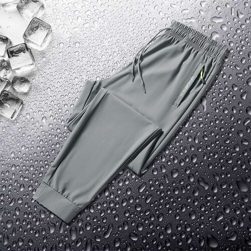 Ice Silk Pants Mens Summer Thin Excalated Large Size Fat Me
