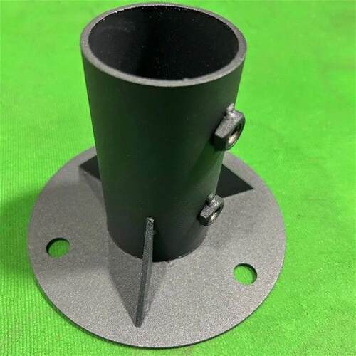 AA38M Chain Link Fence Pole Floor Flange Metal Chain Link