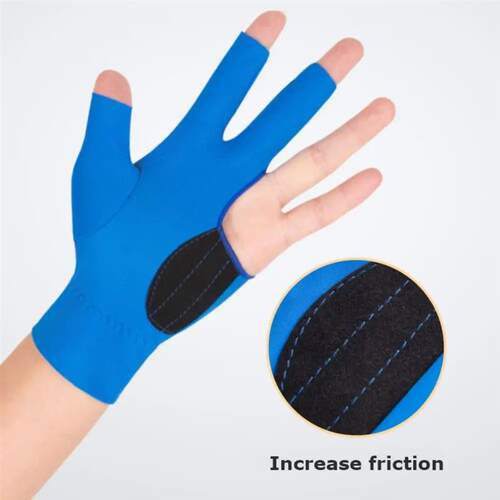 Durable Three Fingers Billiard Glove Anti-slip Breathable