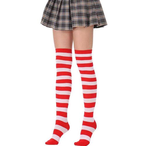 2023 New Socks Long Tube Ladies Japanese Blue and White Stri