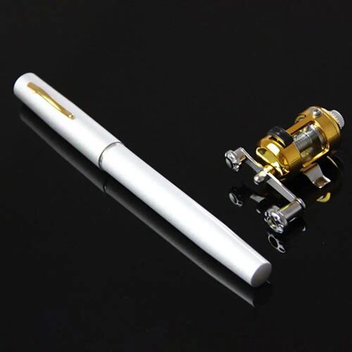 Lightweight Mini Pen Shape Telescopic Fishing Rod Pole Reel