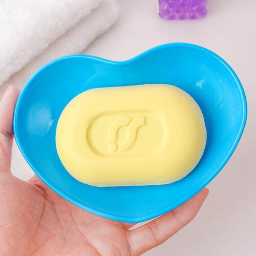 Creative Double-Layer Heart-Shaped Soap Dish, Bathroom Acces