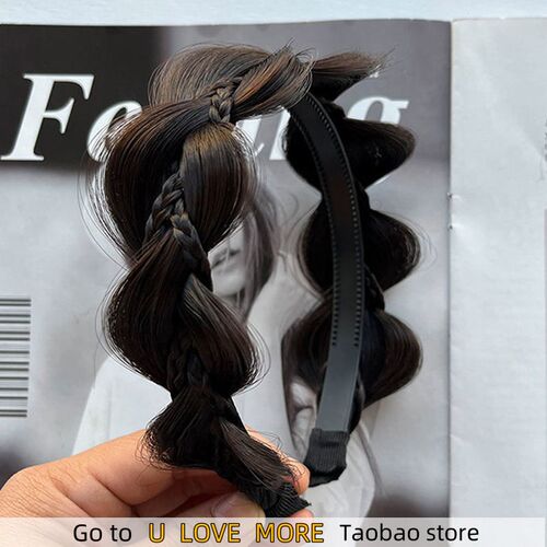 Braid Wig Twist Headband Headpiece Widen Hairdband Handmade