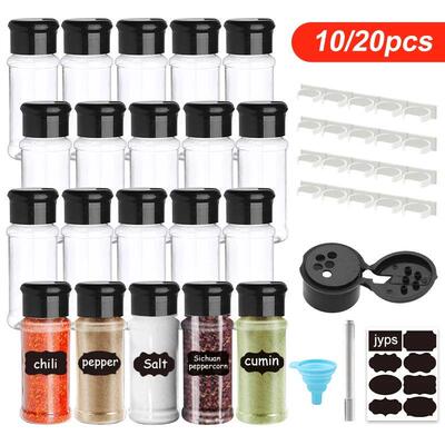 5/10/15/20PC Jars for spices Salt and Pepper Shaker Seasonin