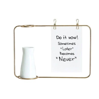2 In 1 Flower Vase Photo Frame Ceramic Hydroponic Vase Ornam