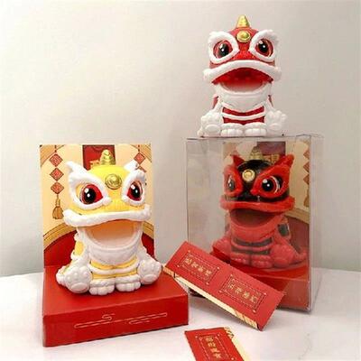 Mascot Ornament Chinese Style Lucky Dancing Lion Model