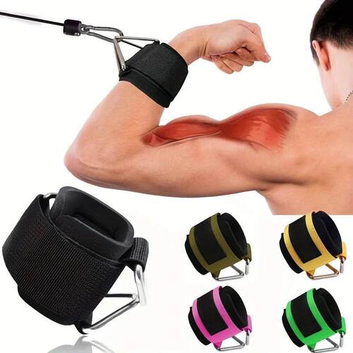 1 Pc Wrist Cuffs for Cable Machine, Adjustable Neoprene Padd