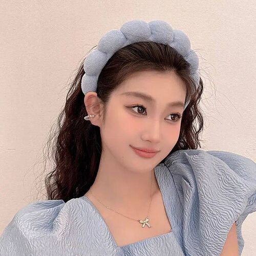 2024 Fashion Sponge Headband for Women Girls Puffy Hair Band