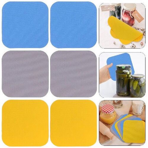 6 Pcs Rubber Jar Opener Mat Bottle Gripper Pad Non Lid