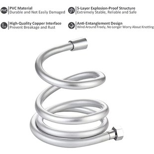 1.5/2/3M PVC Handheld Shower Head Hose Universal Flexible An