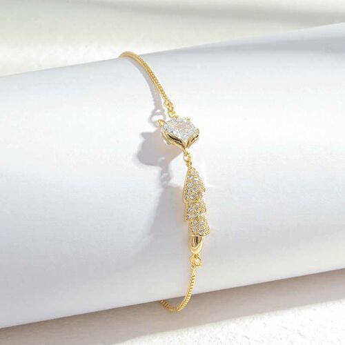 Fashion micro-encrusted zircon fox pull brlet female niche d
