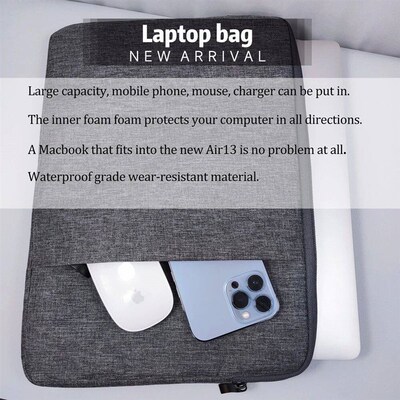 Laptop Bag for Macbook Air m2 Case 13 13.3 14 15 16 Inner Bl