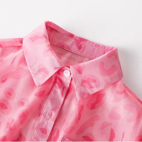 Autumn Baby Clothes Girls Pink Leopard 3 Piece Spring Kids F