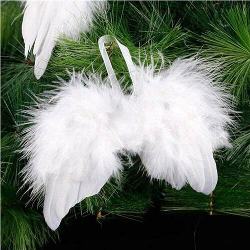 Feather Wing Decor Exquisite Lovely Chic Angel Christmas