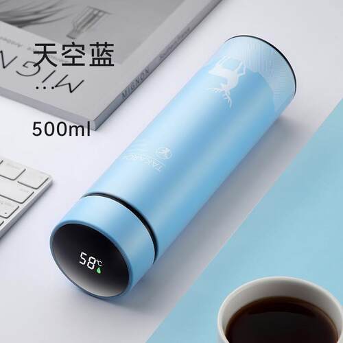 500ml vacuum cup Temperature Display Hot Water Bottle teacup
